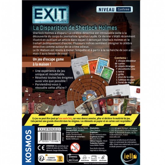 Exit : La Disparition de Sherlock Holmes iello - 3