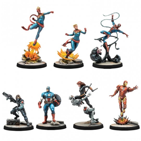 Marvel Crisis Protocol : Les Plus Puissants Terre - Boite de base Atomic Mass Games - 2