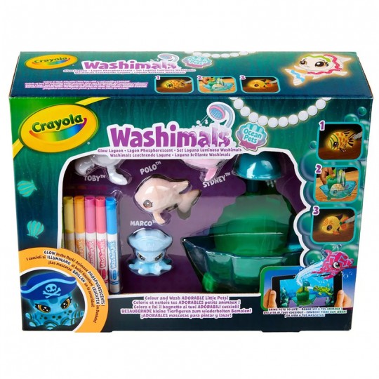 Washimals Coffret Lagon Phosphorescent Crayola - 2