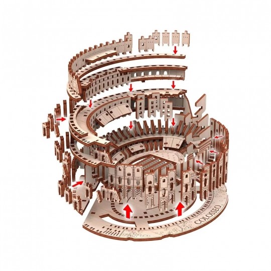 Colisée de Rome - Maquette 3D fixe en bois Mr Playwood - 2
