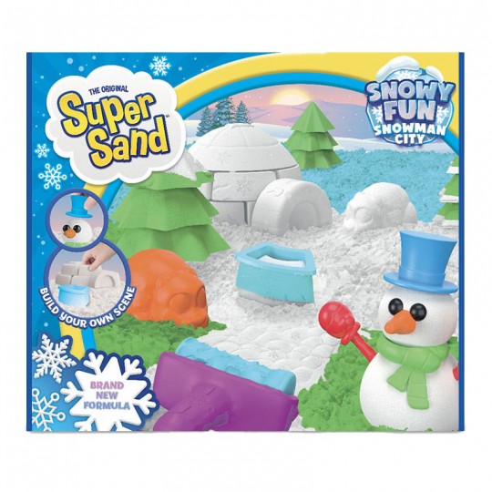 Coffret Super Sand Snowy Fun Snowman City Goliath - 1
