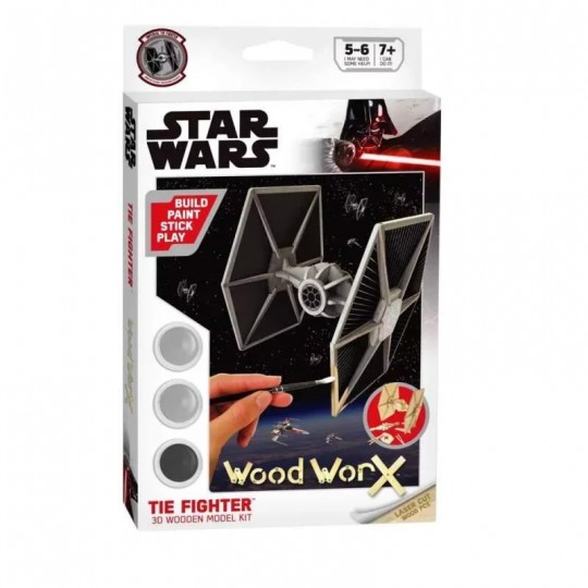 Maquette en bois - Star Wars TIE Fighter - Woodworx Wood WorX - 1