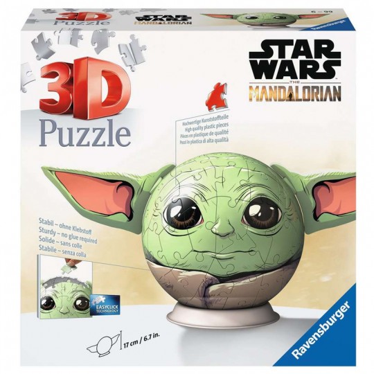 Puzzle 3D Ball Star Wars Grogu - 72 pcs Ravensburger - 1