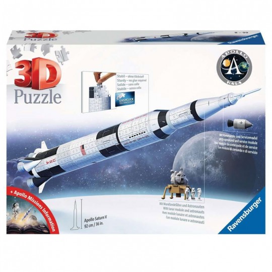 Puzzle 3D Fusée spatiale Saturne V NASA - 440 pcs Ravensburger - 2
