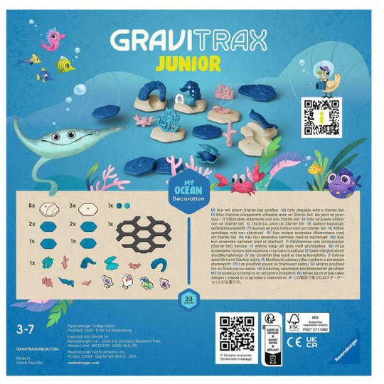 GraviTrax JUNIOR Set d'extension décoration Ocean Ravensburger - 3