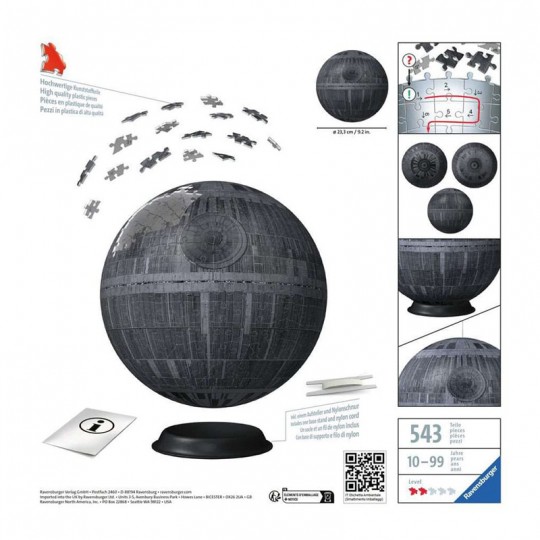 Puzzle 3D Ball Etoile de la mort Star Wars - 540 pcs Ravensburger - 2
