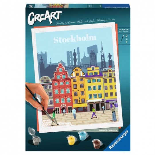 CreArt Stockholm - Grand Format - Peinture au numéro Ravensburger - 1