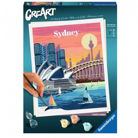 CreArt Sydney - Grand Format - Peinture au numéro Ravensburger - 1