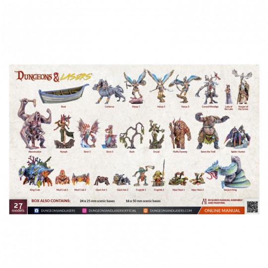 Dungeons & Lasers - Pack de Figurines Fantasy Miniatures Set Archon Studio - 3
