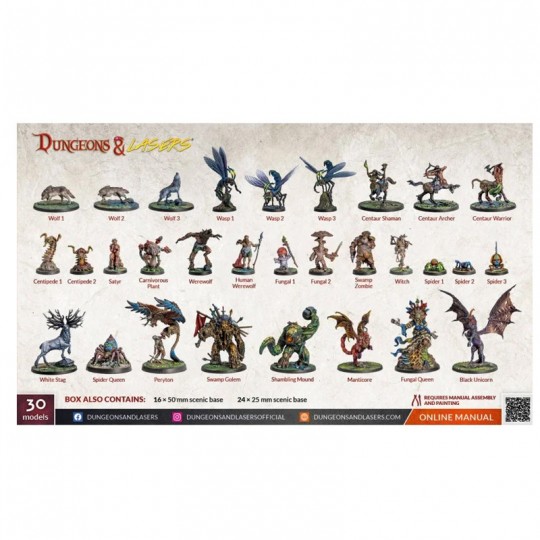 Dungeons & Lasers - Pack de Figurines Woodland Dwellers Archon Studio - 2