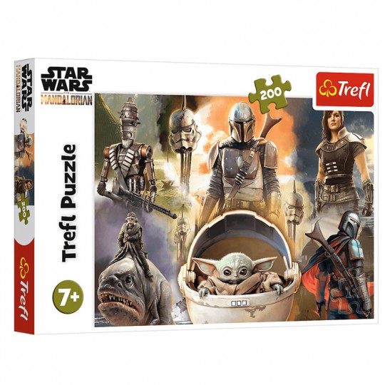 Puzzle 200 pcs Prêts à combattre : Star Wars The Mandalorian - Trefl TREFL - 1