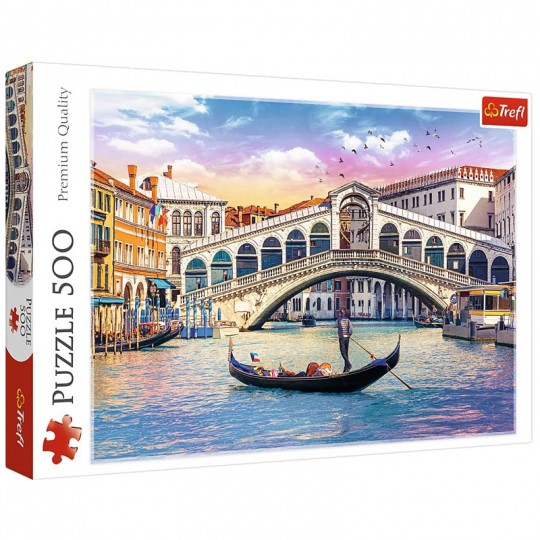 Puzzle 500 pièces Rialto Bridge, Venice / Rialto, Venise - Trefl TREFL - 1