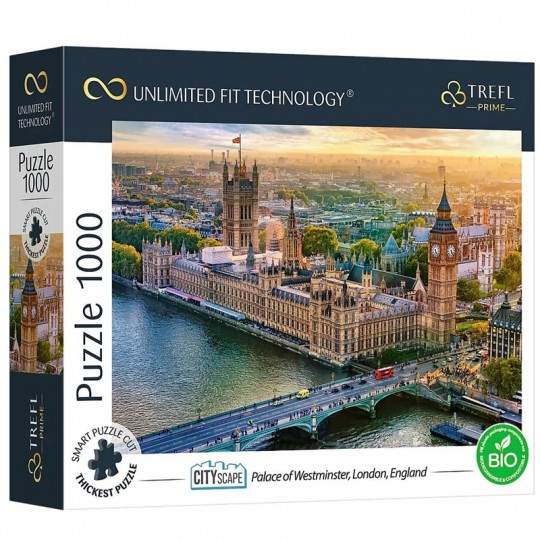 Puzzle 1000 pièces UFT - Cityscape Palace of Westminster, London, England / Palais de Westimnster, Londres, Angleterre TREFL - 1