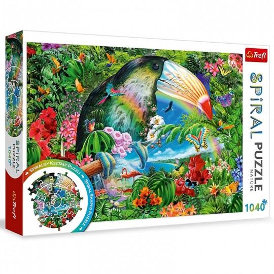 Spiral Puzzle 1040 pièces Animaux Tropicaux - Trefl TREFL - 1