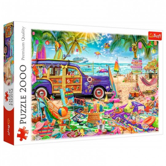 Puzzle 2000 pièces Vacances Tropicales - Trefl TREFL - 1