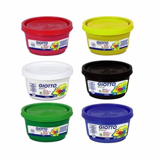 Set gouache à doigts 6x100ML Giotto Be-Bè Giotto - 1