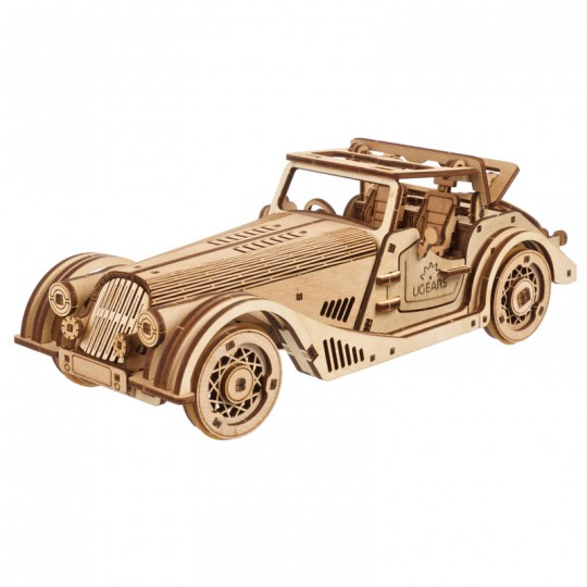 Voiture de sport Souris Rapide Ugears - Puzzle 3D mécanique en bois UGEARS - 1