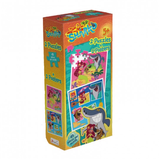 ZIG ET SHARKO - Puzzles 2 x 49 pièces - Topi Games XILAM - 1