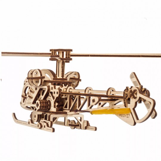 Mini Hélicoptère Ugears - Puzzle 3D mécanique en bois UGEARS - 1