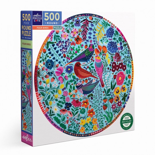Puzzle 500 pcs Four Birds - Eeboo Eeboo - 1