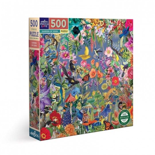 Puzzle 500 pcs Garden of eden - Eeboo Eeboo - 1