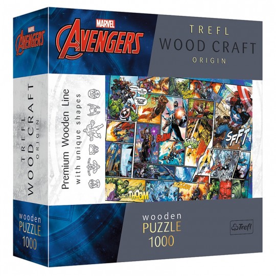 Puzzle en Bois Marvel Comic Universe 1000 pcs - Trefl TREFL SA - 1