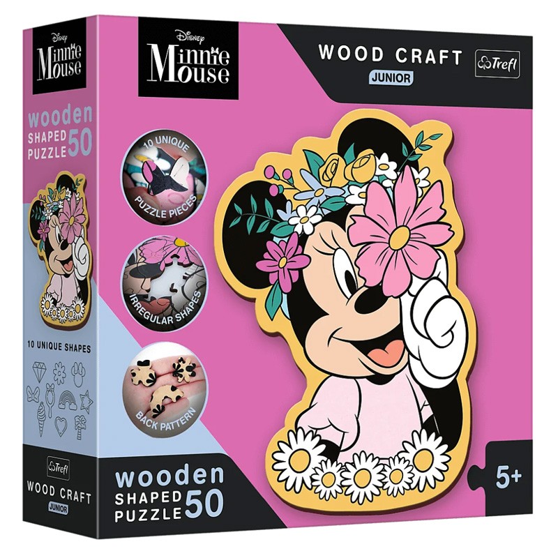 Puzzle en Bois Junior Disney : Dans le monde de Minnie 50 pcs - Trefl