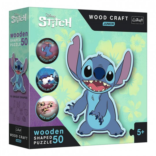 Puzzle en Bois Junior Lilo & Stitch 50 pcs - Trefl TREFL SA - 1