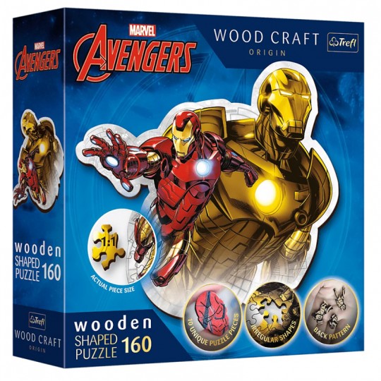 Puzzle en Bois Junior Brave Iron Man 160 pcs - Trefl TREFL SA - 1