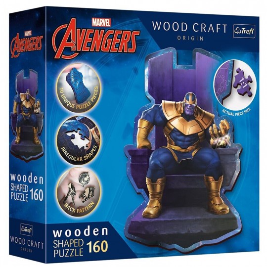 Puzzle en Bois Junior Marvel Avengers : Thanos on Throne 160 pcs - Trefl TREFL SA - 1
