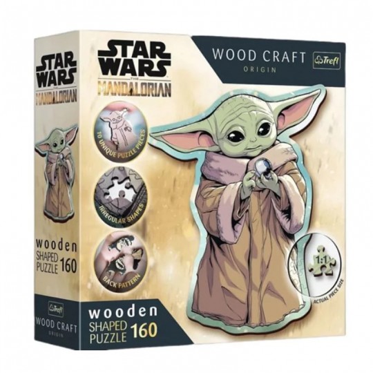 Puzzle en Bois Junior Star Wars : Maitre Yoda 160 pcs - Trefl TREFL SA - 1