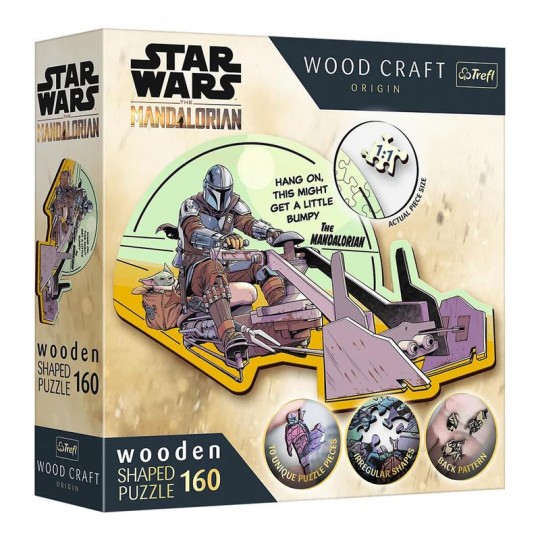 Puzzle en Bois Junior Star Wars : Le Mandalorien Union 160 pcs - Trefl TREFL SA - 1