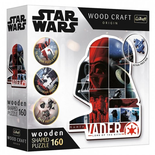 Puzzle en Bois Junior Star Wars : Darth Vader 160 pcs - Trefl TREFL SA - 1