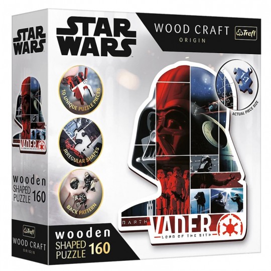 Puzzle en Bois Junior Star Wars : Darth Vader 160 pcs - Trefl TREFL SA - 1