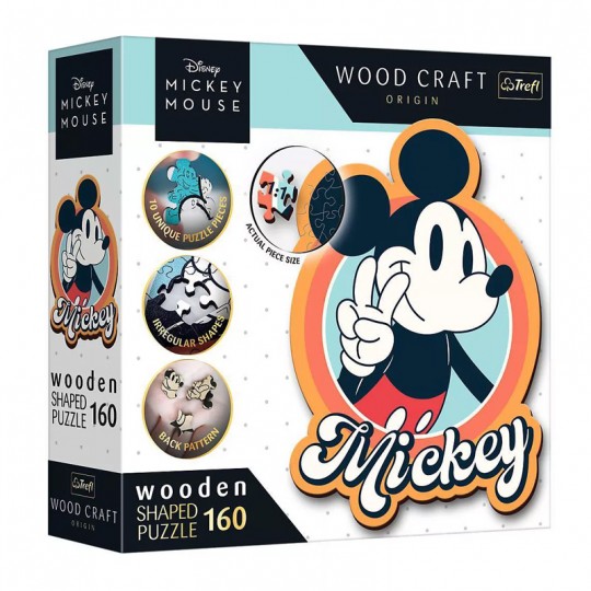 Puzzle en Bois Junior Disney : Clubs Mickey Mouse 160 pcs - Trefl TREFL SA - 1