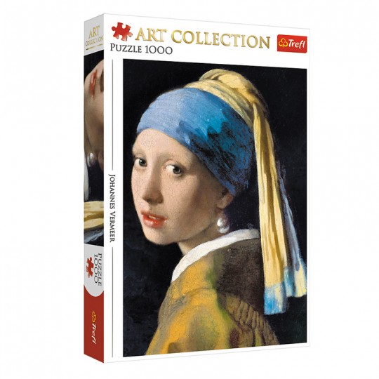 Puzzle Art Collection Une fille avec une boucle d'oreille, Johannes Vermeer 1000 pcs - Trefl TREFL SA - 1