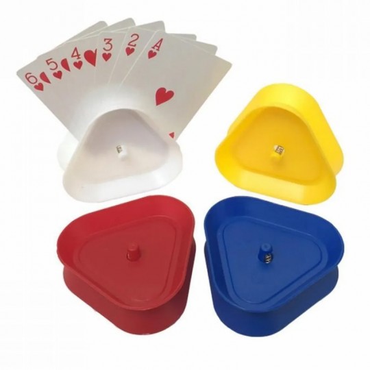 1 Porte cartes triangulaires avec ressort - couleur aléatoire - HOT Games Hot Games - 2