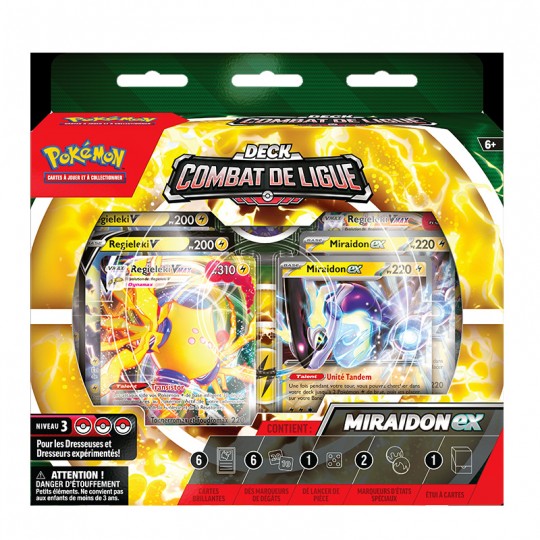Pokemon Deck Combat Ligue : Miraidon et Regieleki EX Pokémon - 1