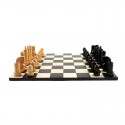 Pièces d'echecs Berliner Buis/Ébonisé n°3 - Cases 40mm Loisirs Nouveaux - 3 Pièces d'echecs Berliner Buis/Ébonisé n°3 - Cases 40mm Loisirs Nouveaux - 3