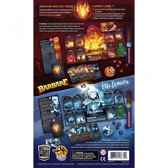 Dice Throne S1 - Barbare Vs Elfe Lunaire Lucky Duck Games - 4