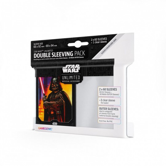 GG : Star Wars Unlimited Sleeves Double Pack : Vader Gamegenic - 1