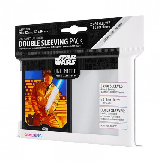 GG : Star Wars Unlimited Sleeves Double Pack : Luke Gamegenic - 1