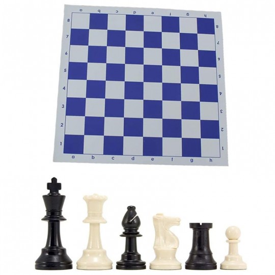 Jeu d'échecs d'apprentissage - Tapis silicone 50cm Prestige - 2