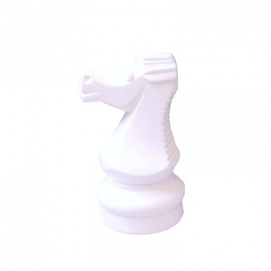 Cavalier Blanc à l'unité pour Echecs géant 60 cm Rolly Toys - 1