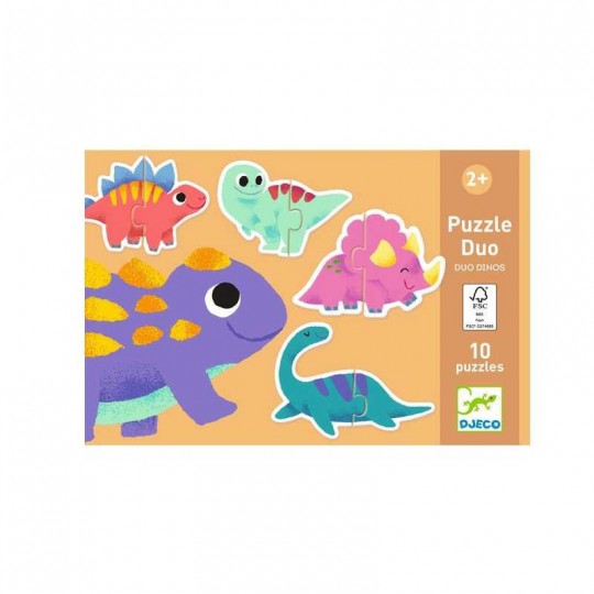 Puzzle duo Dinos - Djeco Djeco - 1