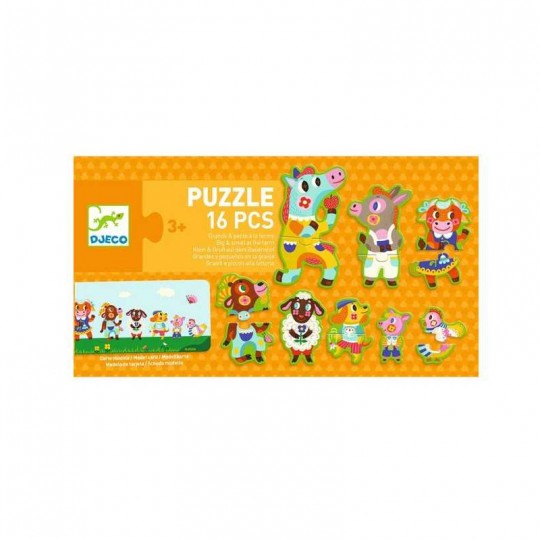 Puzzle Grands et petits à la ferme - Djeco Djeco - 2