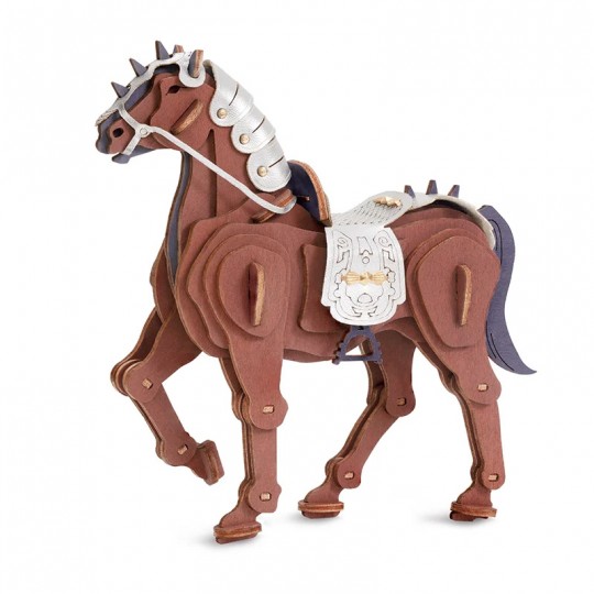 Cheval de Guerre - Puzzle 3D en bois Rokr Rokr - 1