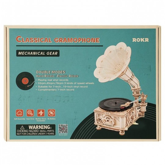 Gramophone Classique (Rotation électrique ou manuelle) - Rokr Rokr - 2