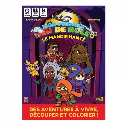 Mon Premier Jeu de Role Une Aventure à Colorier -  Le Manoir Hanté Ynnis éditions - 1