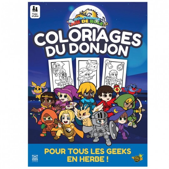 Mon Premier Jeu de Role Une Aventure à Colorier -  Les Coloriages du Donjon Ynnis éditions - 1